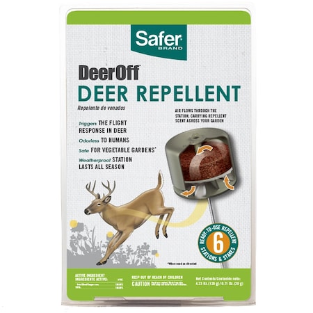 Deer Off Repellent Station Stake For Deer 6 Pk, 6PK